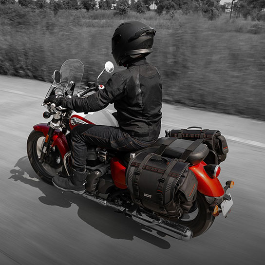 Rynox Optimus Saddlebag - 60L Stormproof Centre Bridge